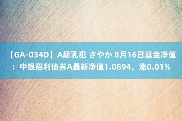 【GA-034D】A級乳犯 さやか 8月16日基金净值：中银招利债券A最新净值1.0894，涨0.01%