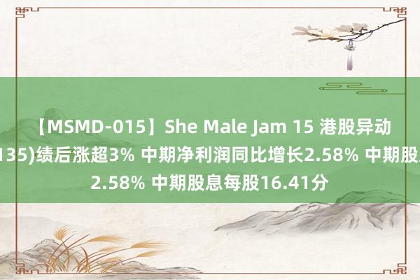 【MSMD-015】She Male Jam 15 港股异动 | 昆仑动力(00135)绩后涨超3% 中期净利润同比增长2.58% 中期股息每股16.41分