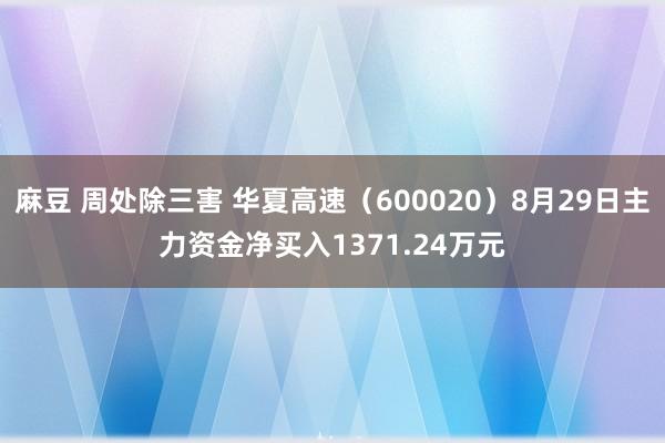 麻豆 周处除三害 华夏高速（600020）8月29日主力资金净买入1371.24万元