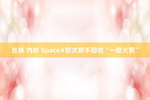 丝袜 内射 SpaceX初次到手回收“一级火箭”