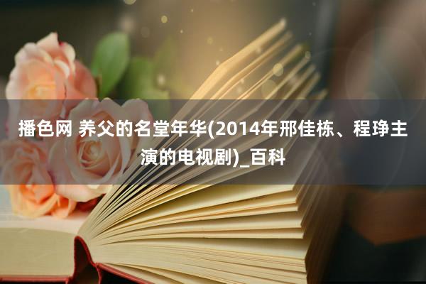 播色网 养父的名堂年华(2014年邢佳栋、程琤主演的电视剧)_百科